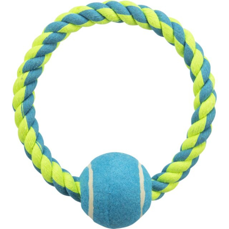 Rotaļlieta suņiem - Trixie Tennis ball on a Rope 6cm/18cm