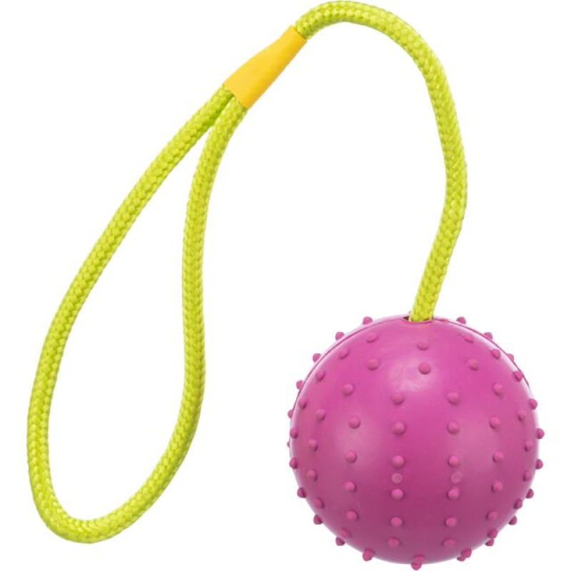 Rotaļlieta suņiem - Trixie Ball on a rope, natural rubber, ø 7/30 cm