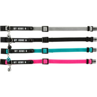 Kakla siksna kaķiem - Trixie Cat collar with address tag, nylon, 1 gab