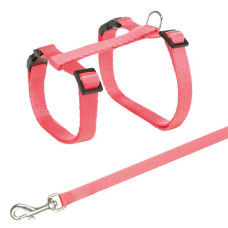 Krūšu siksna un pavada kaķiem - Trixie Harness with Lead 27-45 cm/10mm, Lead 1.20m