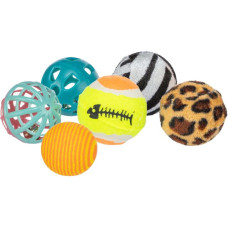 Rotaļlieta kaķiem - Trixie Set toy balls, ø 4 cm, 6 gab.