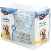 Autiņbiksītes suņiem - Trixie Diapers for dogs, L: 38–56 cm, 12 gab