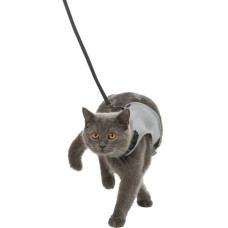 Krūšu siksna veste ar pavadu kaķiem : Trixie Soft harness with lead for cats, 24–42 cm, 1,20 m