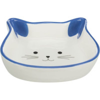 Bļoda dzīvniekiem, keramika : Trixie Ceramic bowl cat face, 0.25 l/12 cm, 1 gab