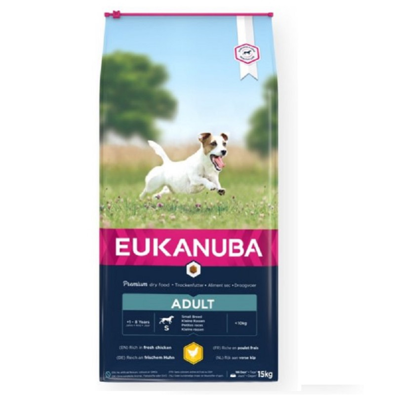 Sausa barība suņiem - Eukanuba Adult Small, Chicken, 15 kg