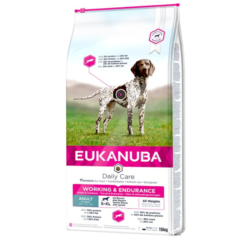 Sausa barība suņiem - Eukanuba Working Endurance, 15 kg