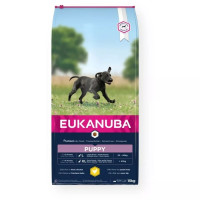 Sausa barība kucēniem - Eukanuba Puppy Large Breed Chicken, 15 kg