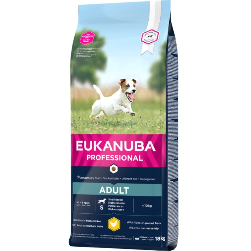 Sausa barība suņiem - Eukanuba Adult Small Chicken, 18 kg