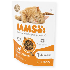 Sausā barība kaķiem - IAMS CAT ADULT CHICKEN, 800 gr