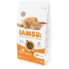 Sausā barība kaķiem - IAMS CAT ADULT CHICKEN, 2 kg