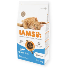 Sausā barība kaķiem - IAMS CAT ADULT OCEAN FISH, 2 KG