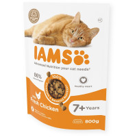 Sausā barība kaķiem - IAMS CAT SENIOR CHICKEN, 800 gr