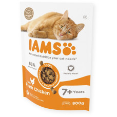 Sausā barība kaķiem - IAMS CAT SENIOR CHICKEN, 800 gr