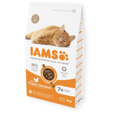 Sausā barība kaķiem - IAMS CAT SENIOR CHICKEN, 3 kg