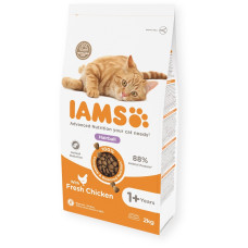 Sausā barība kaķiem - IAMS CAT ADULT HAIRBALL CHICKEN, 2 kg