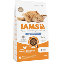 Sausā barība kaķiem : IAMS CAT ADULT STERILIZED CHICKEN 3KG.