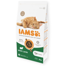 Sausā barība kaķiem - IAMS CAT ADULT LAMB, 2 kg