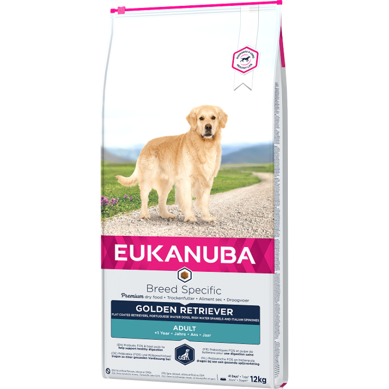 Sausa barība suņiem - Eukanuba Golden Retriever, 12 kg