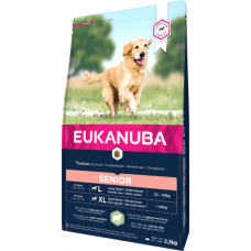 Корм для собак - Eukanuba Senior Large Lamb and Rice, 2.5 kg