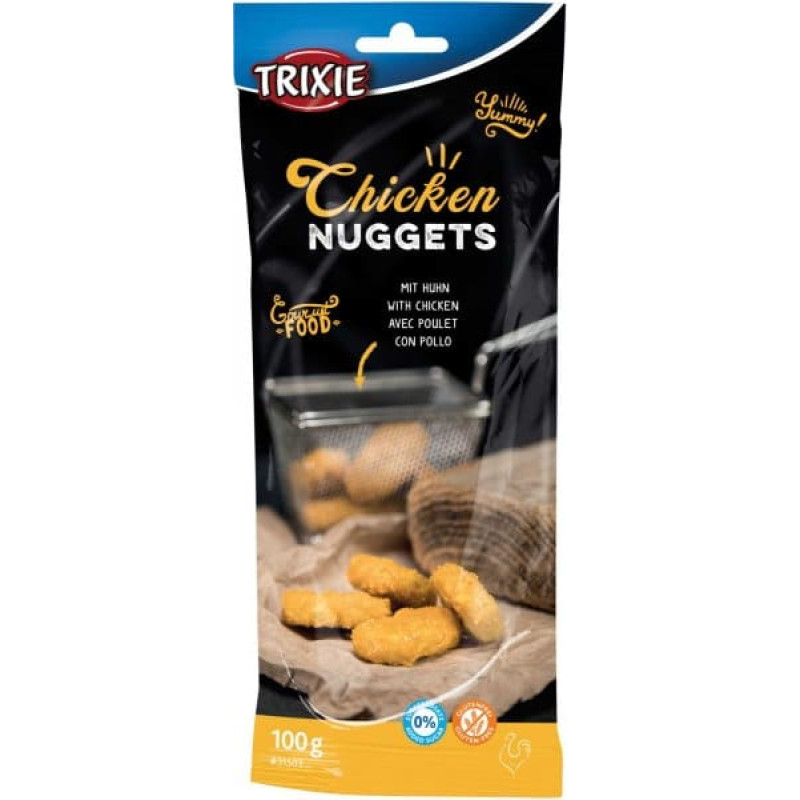 Gardums suņiem : Trixie Chicken Nuggets, 100g