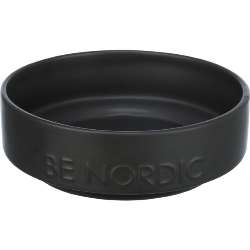 Bļoda dzīvniekiem, keramika - Trixie BE NORDIC bowl, ceramic/rubber, 0.5 l/ø 16 cm