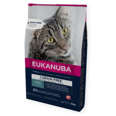 Sausā barība kaķiem - Eukanuba CAT Adult GRAIN FREE Salmon 10KG