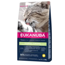 Sausā barība kaķiem - Eukanuba CAT Adult HAIRBALL CONTROL Chicken 2 kg