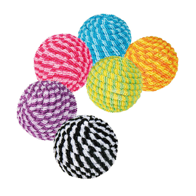 Rotaļlieta kaķiem : Trixie Assortment Spiral Balls 4.5cm*54gab.