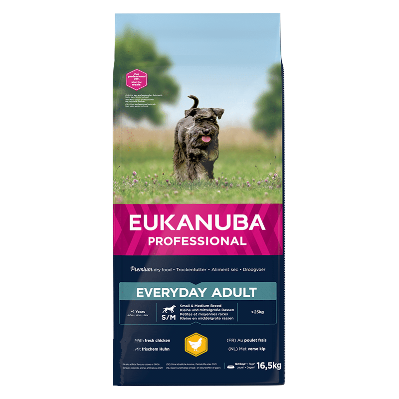 Sausa barība suņiem - Eukanuba Adult Small and Medium Chicken Every Day, 16.5 kg