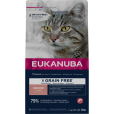 Sausā barība kaķiem - Eukanuba CAT Senior GRAIN FREE Salmon 2 kg