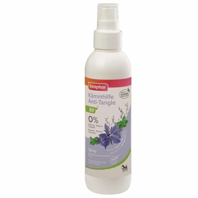 Līdzeklis spalvas kopšanai – Beaphar BIO Anti Tangle Spray, 200 ml.