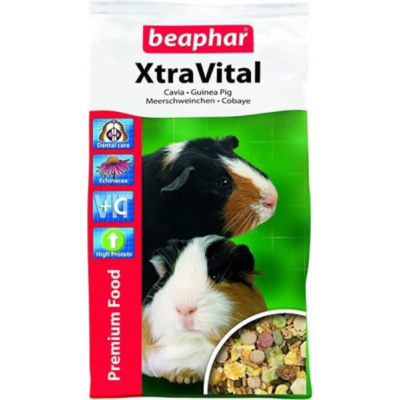 Barība jūras cūciņām : Beaphar Xtra Vital Guinea Pig Food, 2,5 kg 