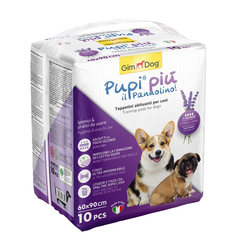 Absorbējošie paladziņi - Gimborn Dog PUPI PIU TRAINING PADS WITH LAVENDER 60X90 - 10gab