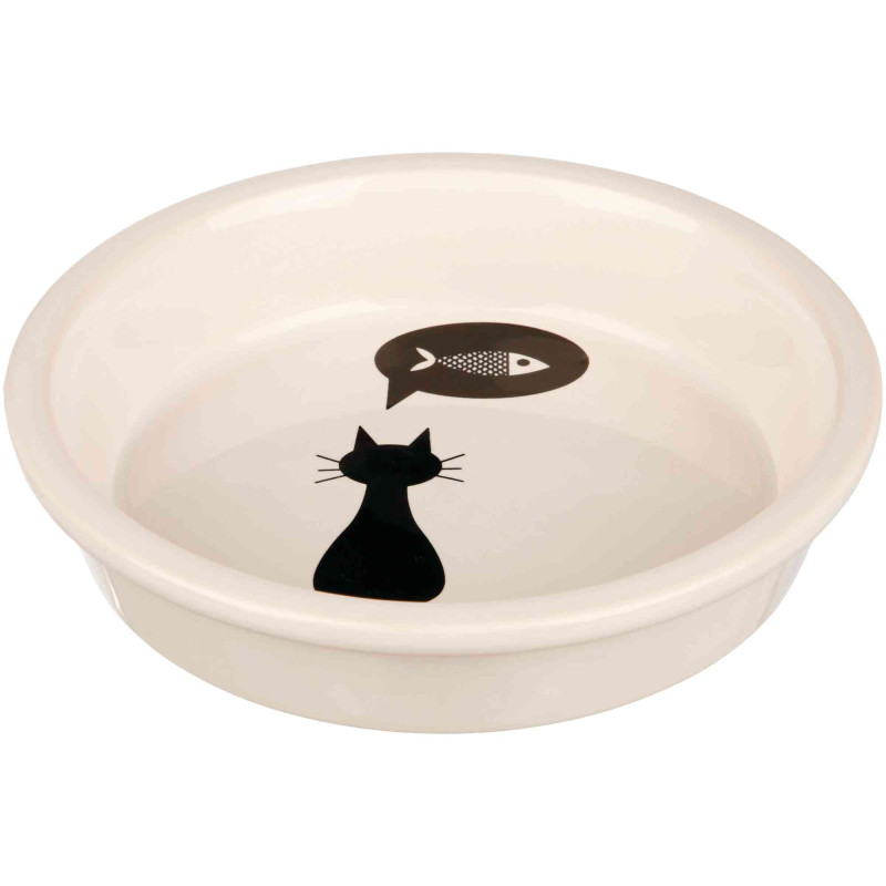 Bļoda dzīvniekiem, keramika - Trixie Ceramic bowl, cat, 0.25 l/ø 13 cm