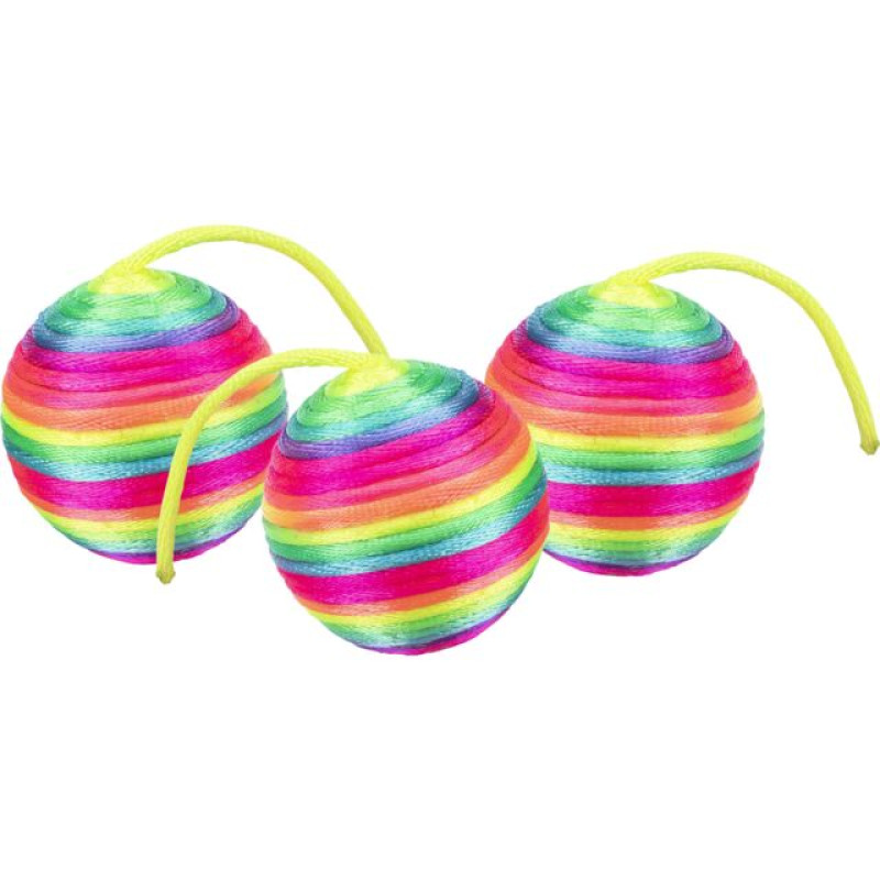 Rotaļlieta kaķiem : Trixie Rattle ball, fabric, ø 4 cm, 1gab