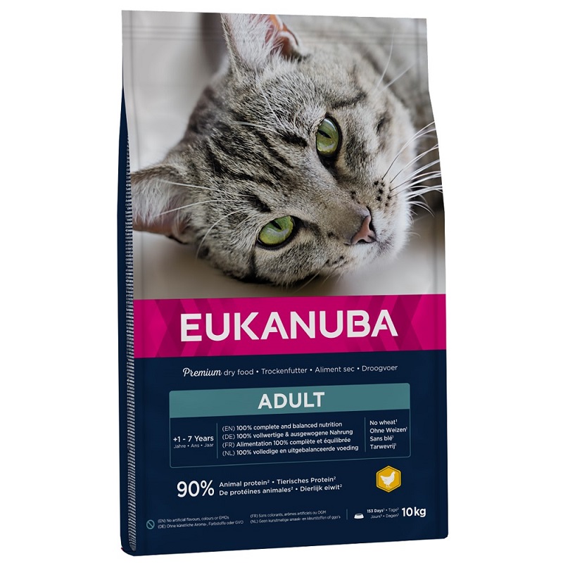 Sausā barība kaķiem - Eukanuba CAT Adult TOP CONDITION 1+ Chicken 10 kg