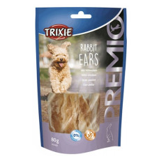 Gardums suņiem – Trixie Premio Rabbit Ears, 80g