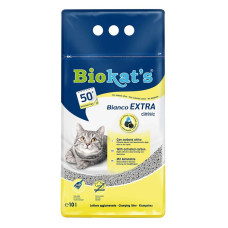 Smiltis kaķu tualetēm - Biokats Bianco Extra 10 L