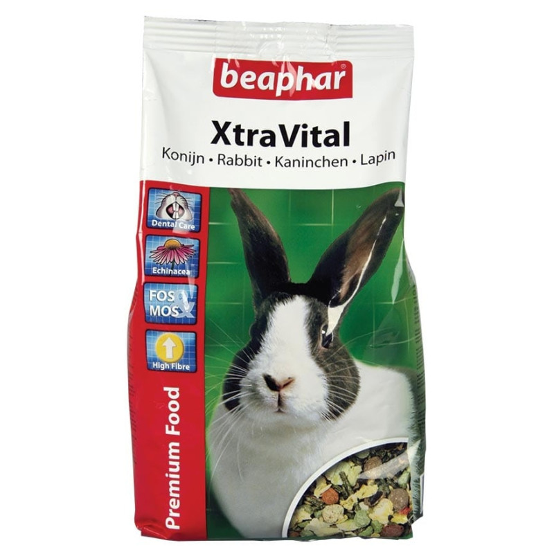 Barība trušiem : Beaphar Xtra Vital Rabbit Food, 1 kg