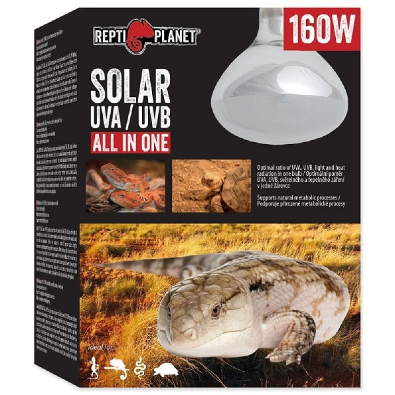 Apgaismojums terārijam : Repti Planet Bulb Solar UVA & UVB 160W