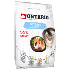Sausā barība kaķēniem - Ontario Cat Kitten Salmon, 400 gr
