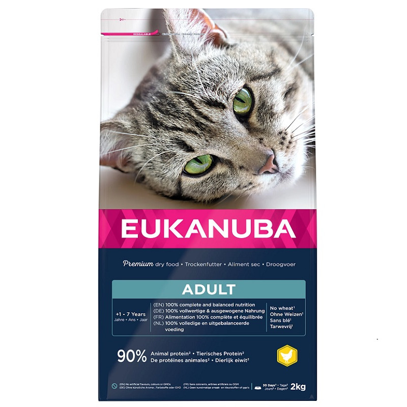 Sausā barība kaķiem - Eukanuba CAT Adult TOP CONDITION 1+ Chicken 2 kg