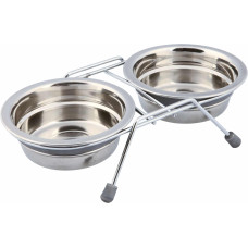 Paliknis ar bļodām - Trixie Eat on Feet Bowl Set, 2*0.25l/11cm