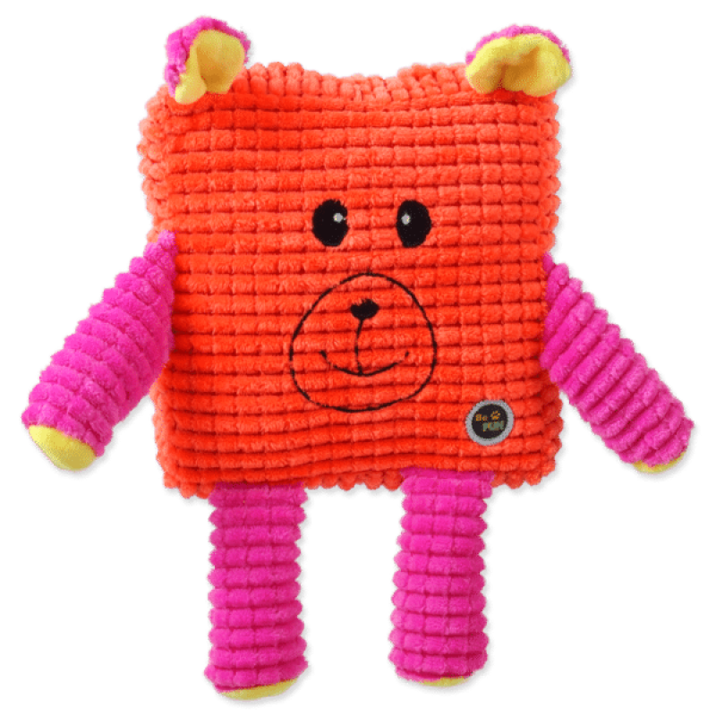 Plīša rotaļlieta : Be Fun Calypso Square Bear, orange, 12.5 cm