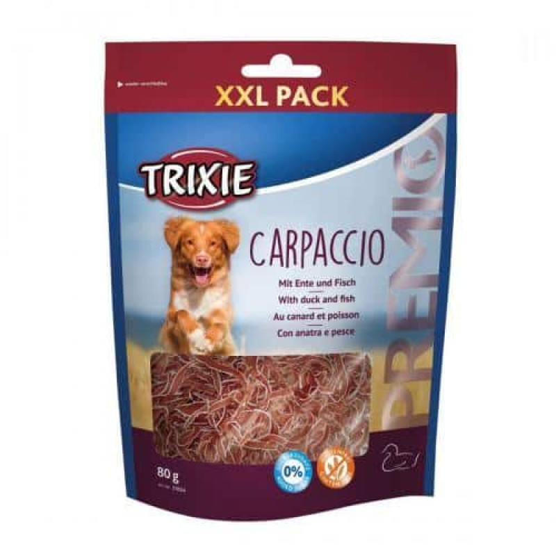 Gardums suņiem - Trixie Premio Carpaccio with duck and fish, 80g