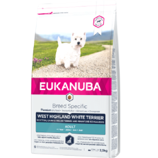 Корм для собак – Eukanuba Adult West Highland White Terrier, 2,5 kg