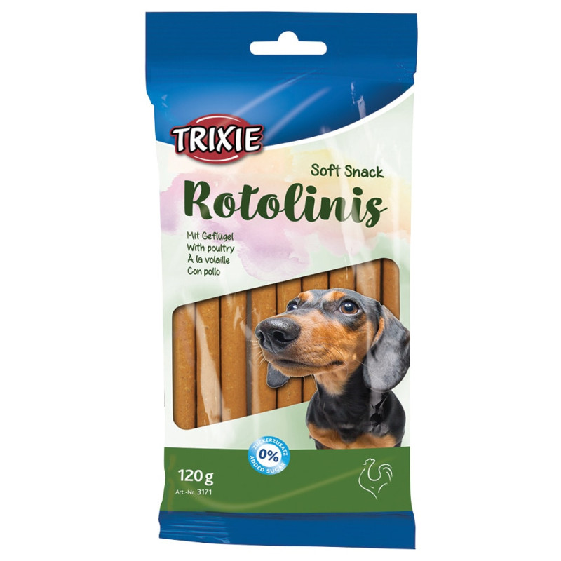 Gardums suņiem - Trixie Rotolinis, poultry, 12 gab., 120 g.