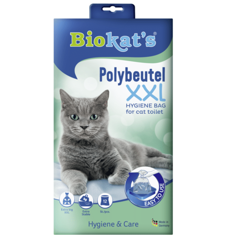 Maisiņi kaķu tualetei - Gimborn Biocat's Eco Bags XXL for Cats, 12gab., Eco