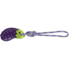 Rotaļlieta suņiem : Trixie Aubergine on a rope, TPR, 13 cm/34 cm