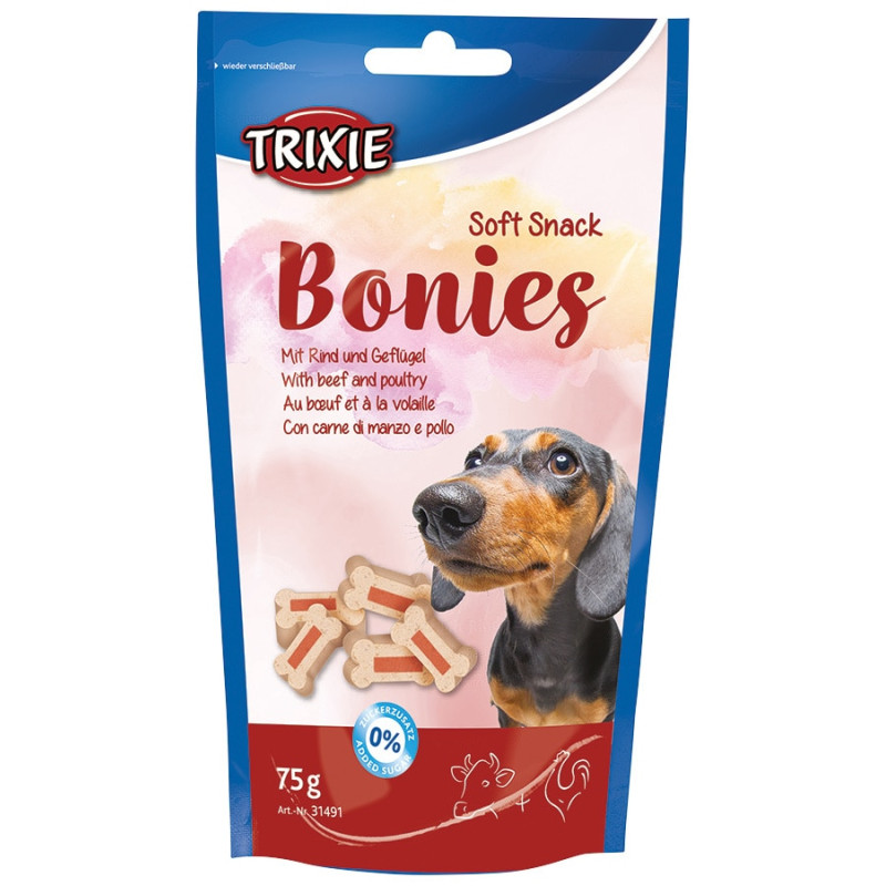 Лакомство для собак - Trixie Soft Snack Bonies, 75 g.